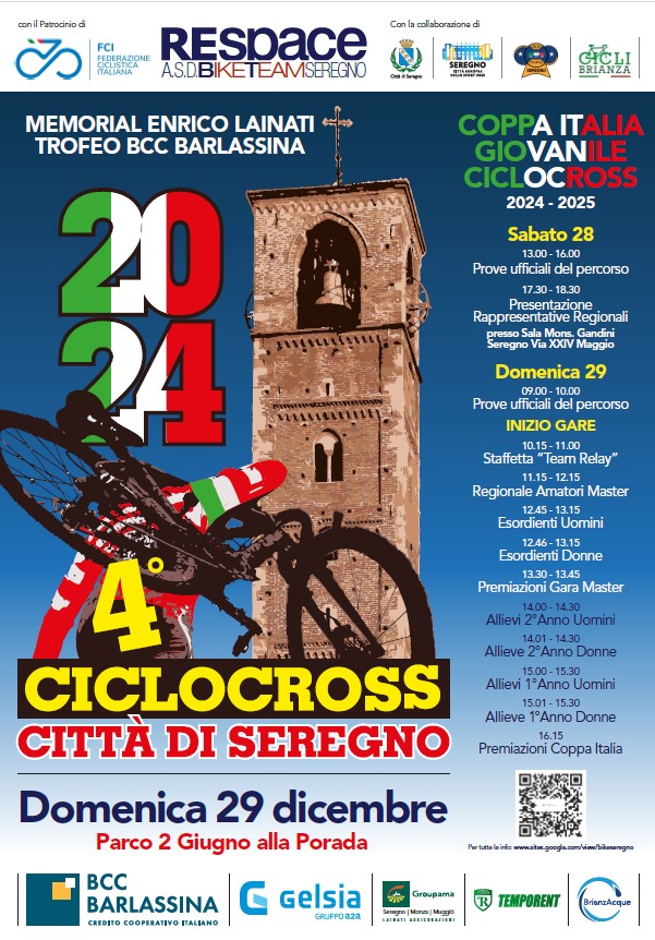 4°Ciclocross Città di Seregno - Coppa Italia Giovanile Ciclocross