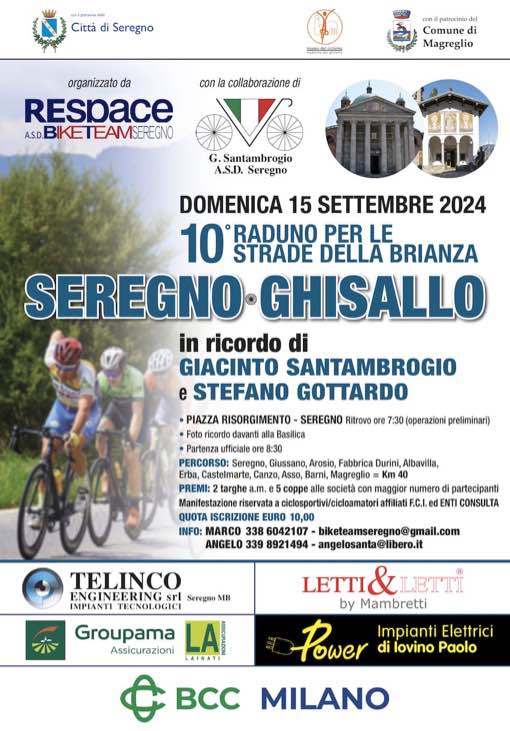 Raduno Ciclistico SEREGNO - GHISALLO