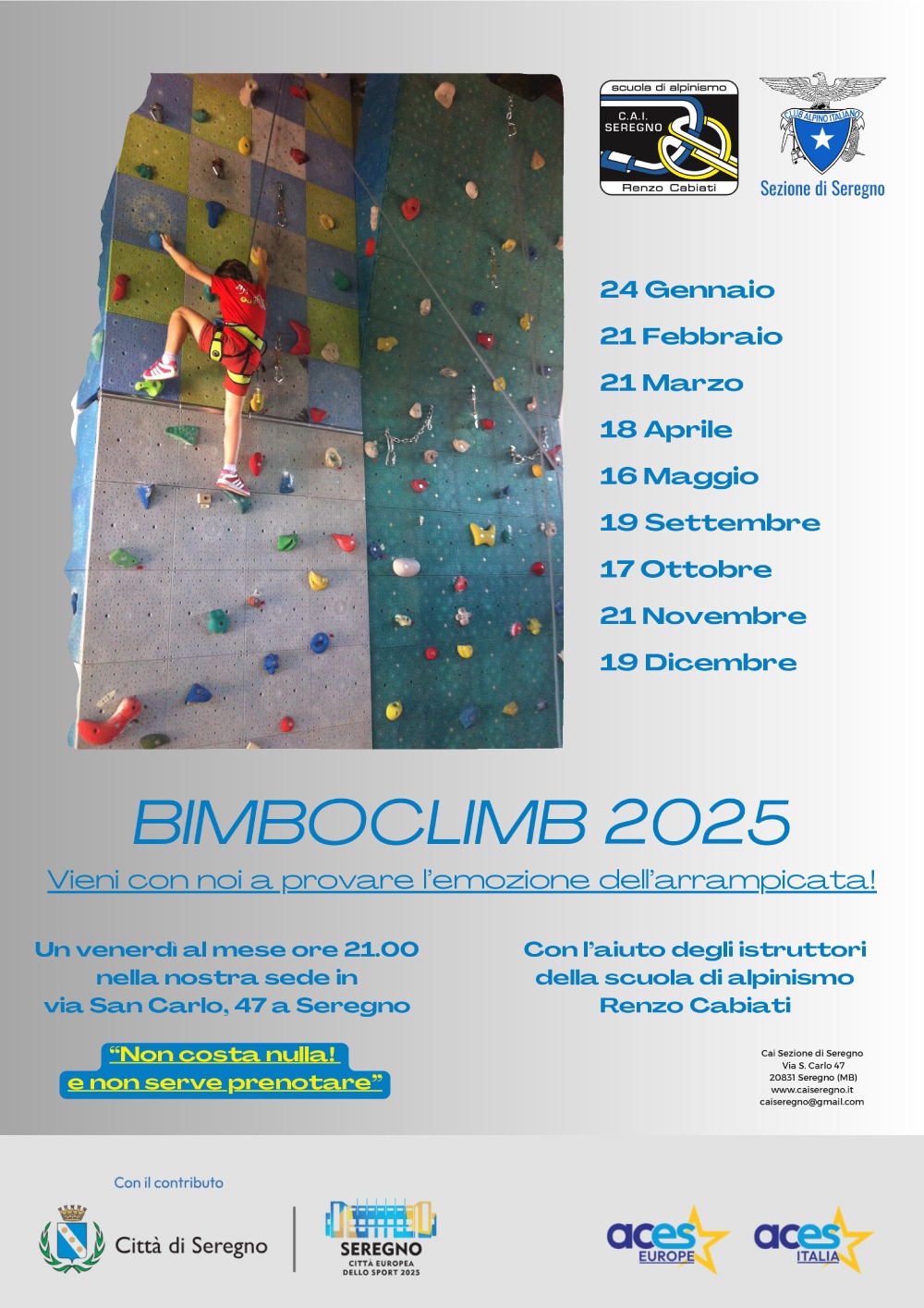 Bimboclimb 2025 - vieni a provare con noi l'emozione dell'arrampicata!