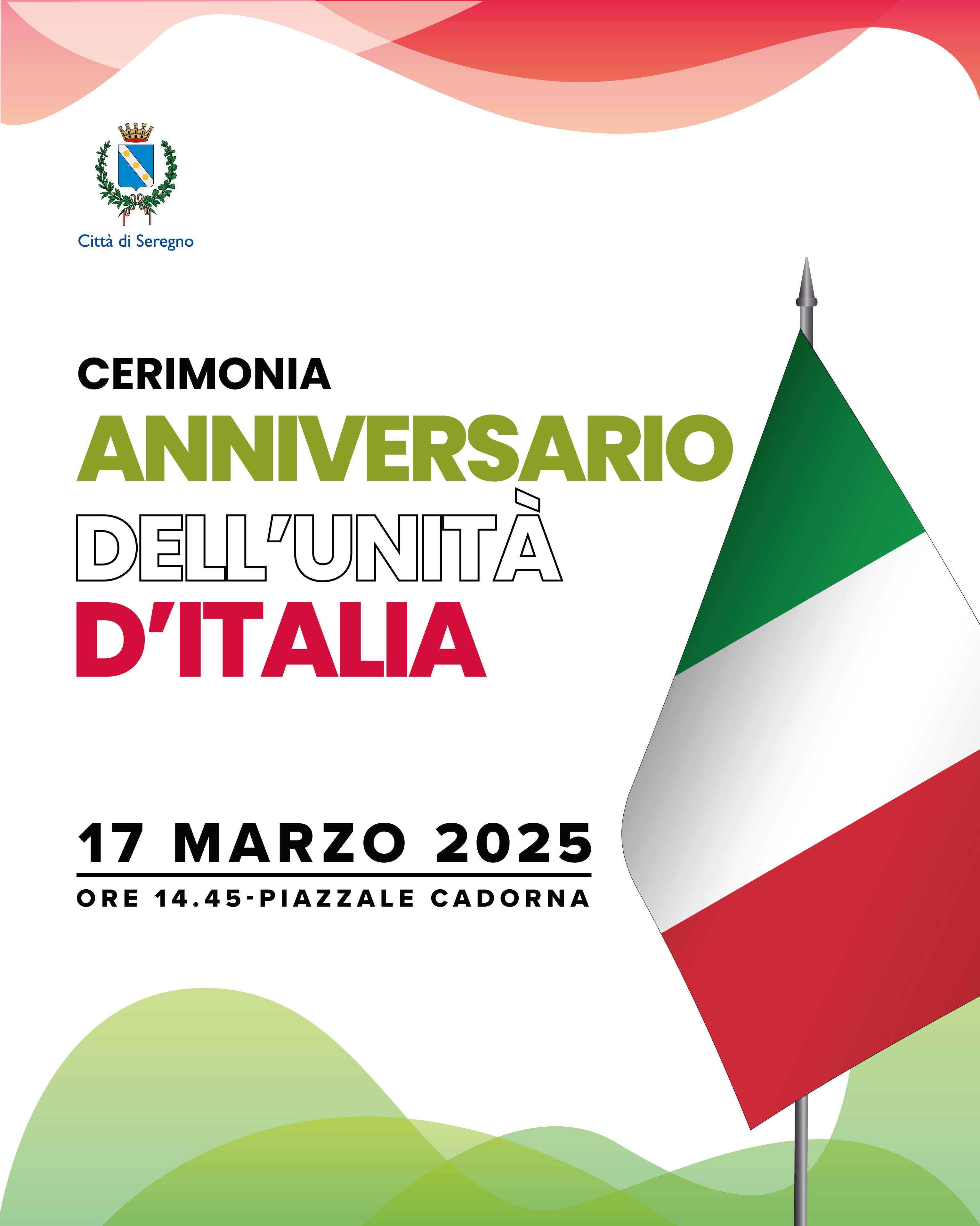 Cerimonia dell'anniversario dell'Unità d'Italia