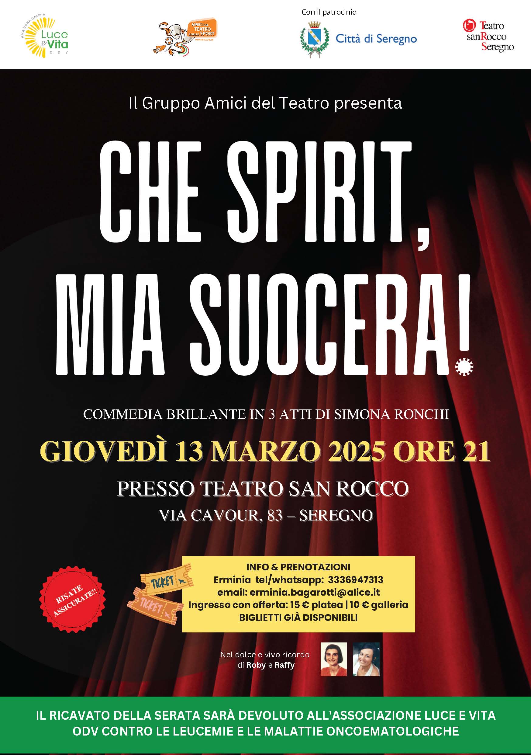 "Che Spirit, mia suocera!" - Teatro benefico